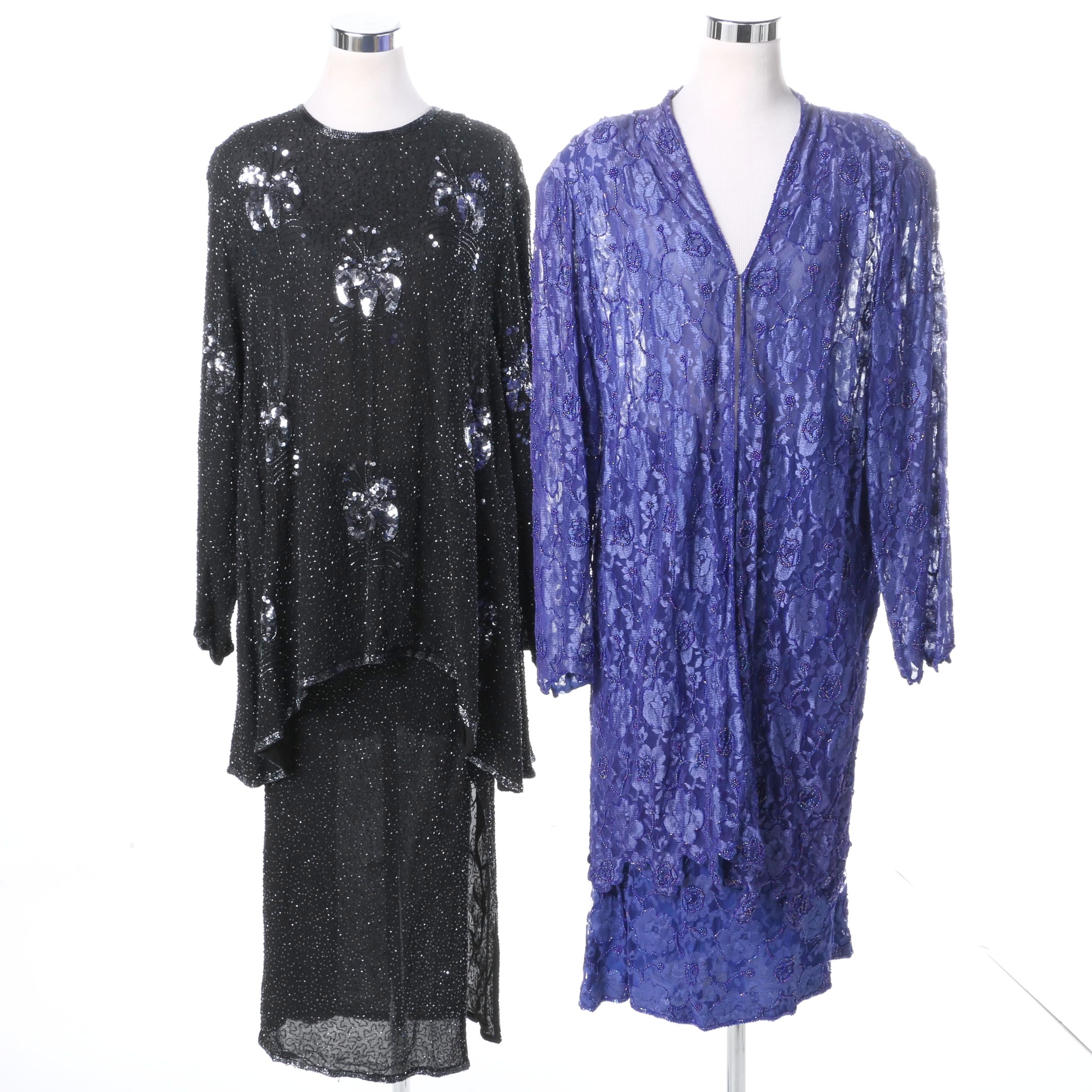 Vintage Judith Ann Plus Jacket and Skirt Sets