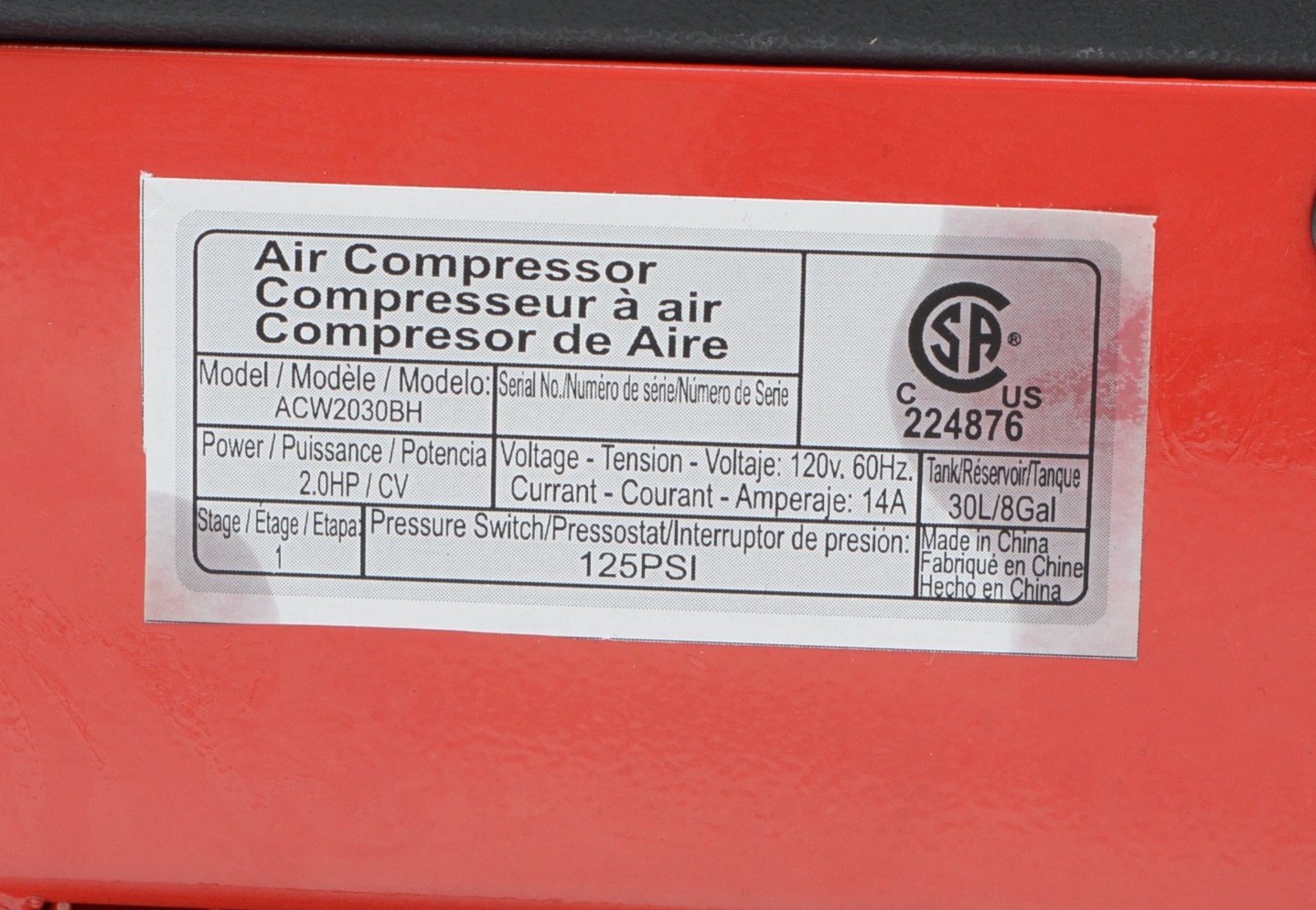 3 PRO 8 Gallon Compressor