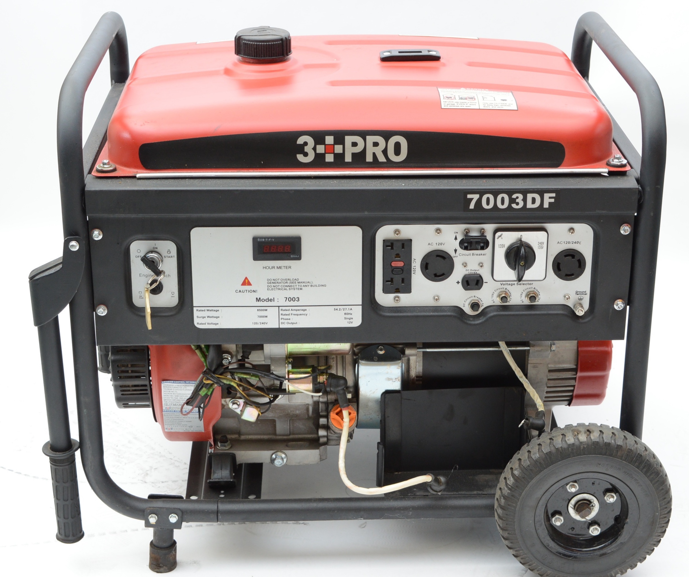 3 PRO 7000 Watt Duel Fuel Generator