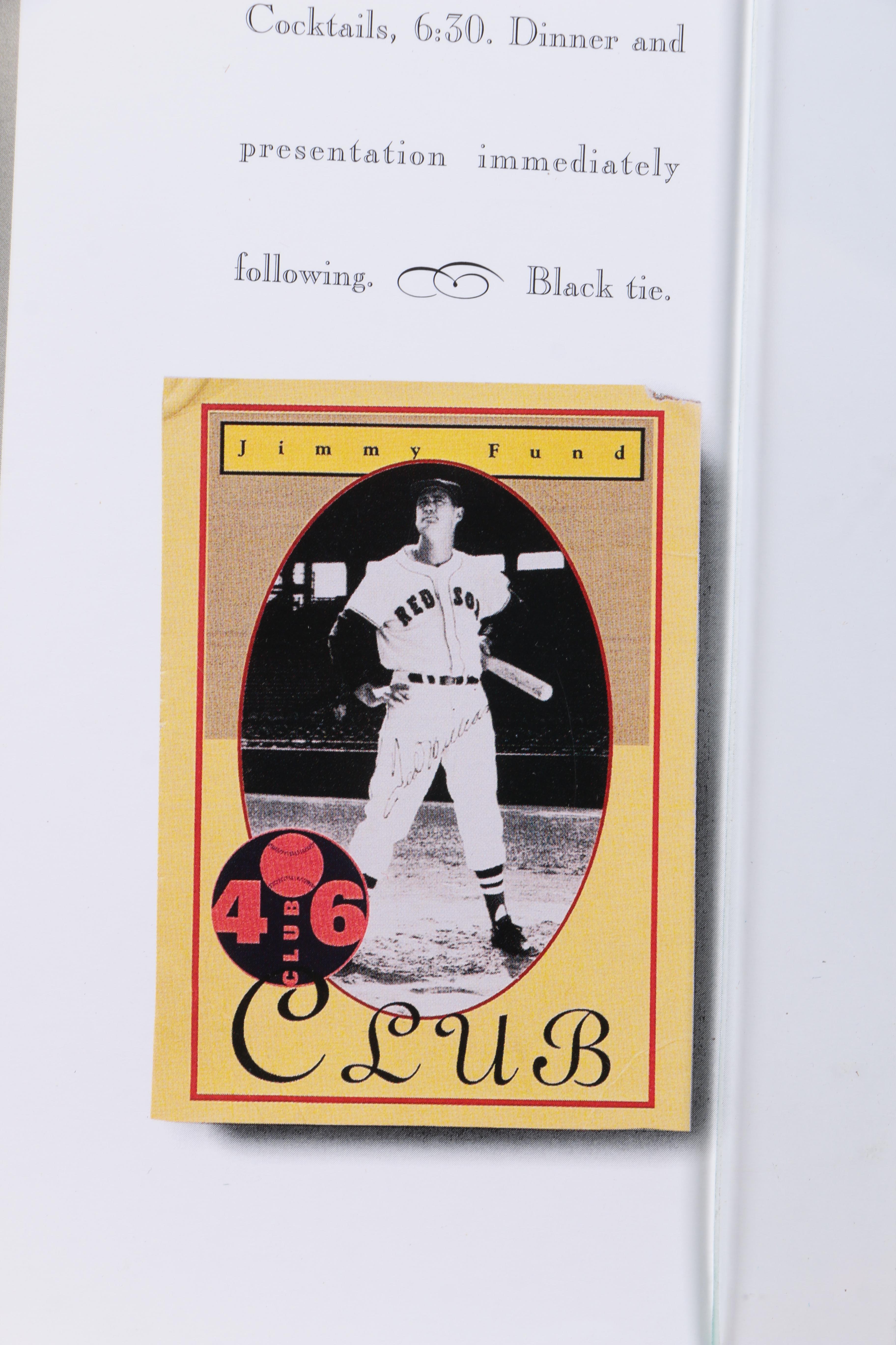 Commemorative Ted Williams Offset Lithograph of Iconic Photograph