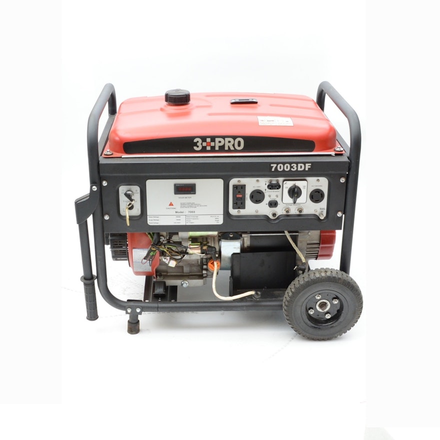 3 PRO 7000 Watt Duel Fuel Generator