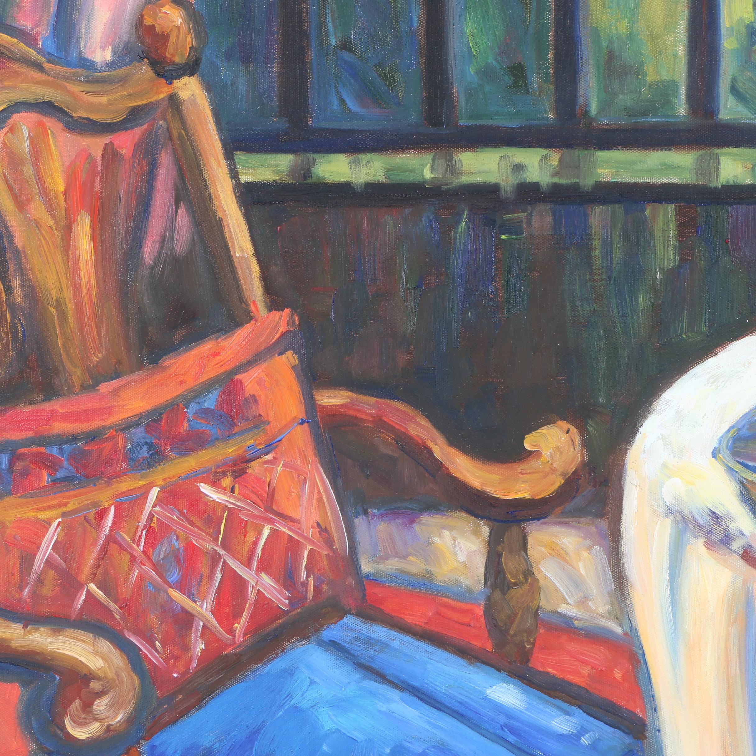 Still Life Oil Painting on Canvas "Interior View V"