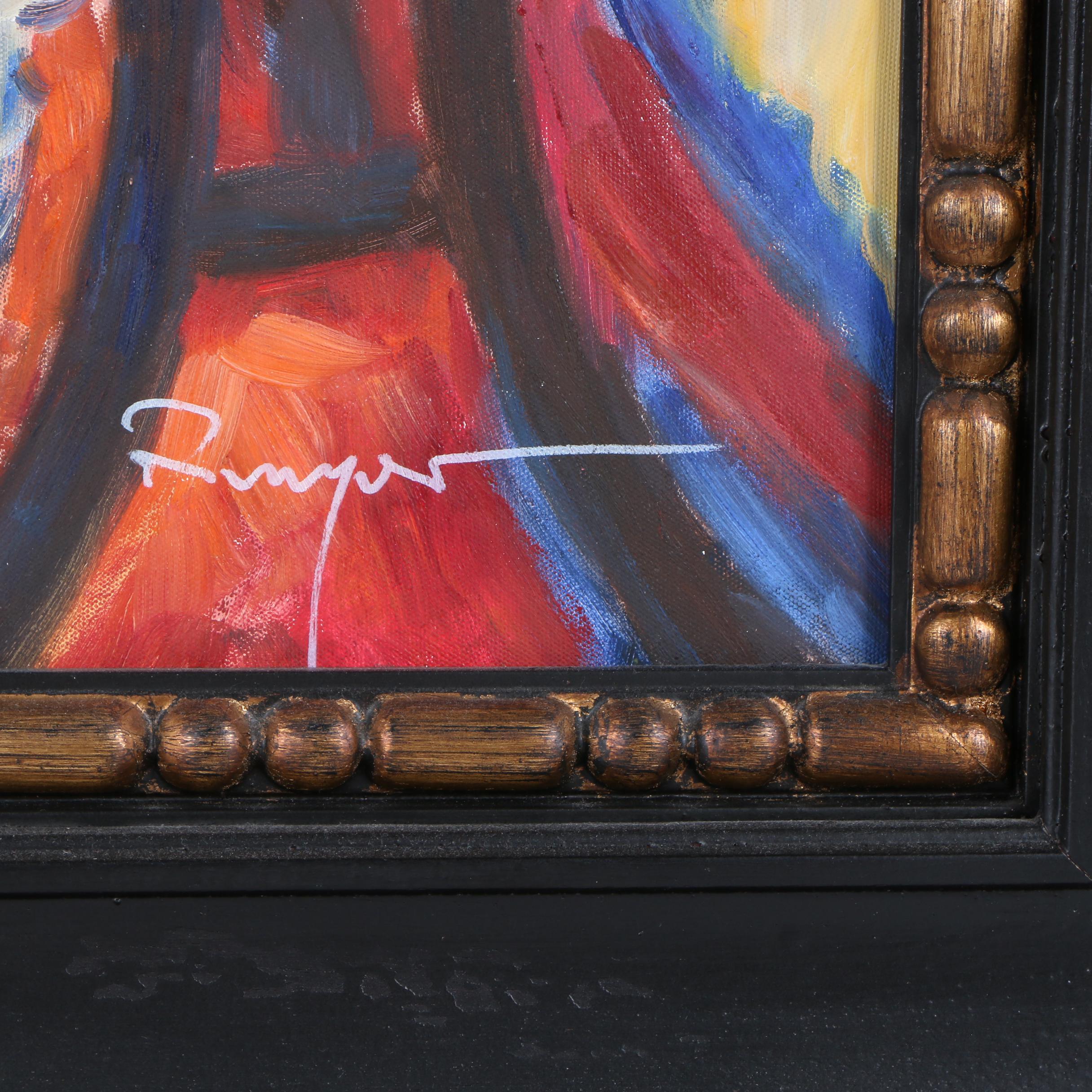 Still Life Oil Painting on Canvas "Interior View V"