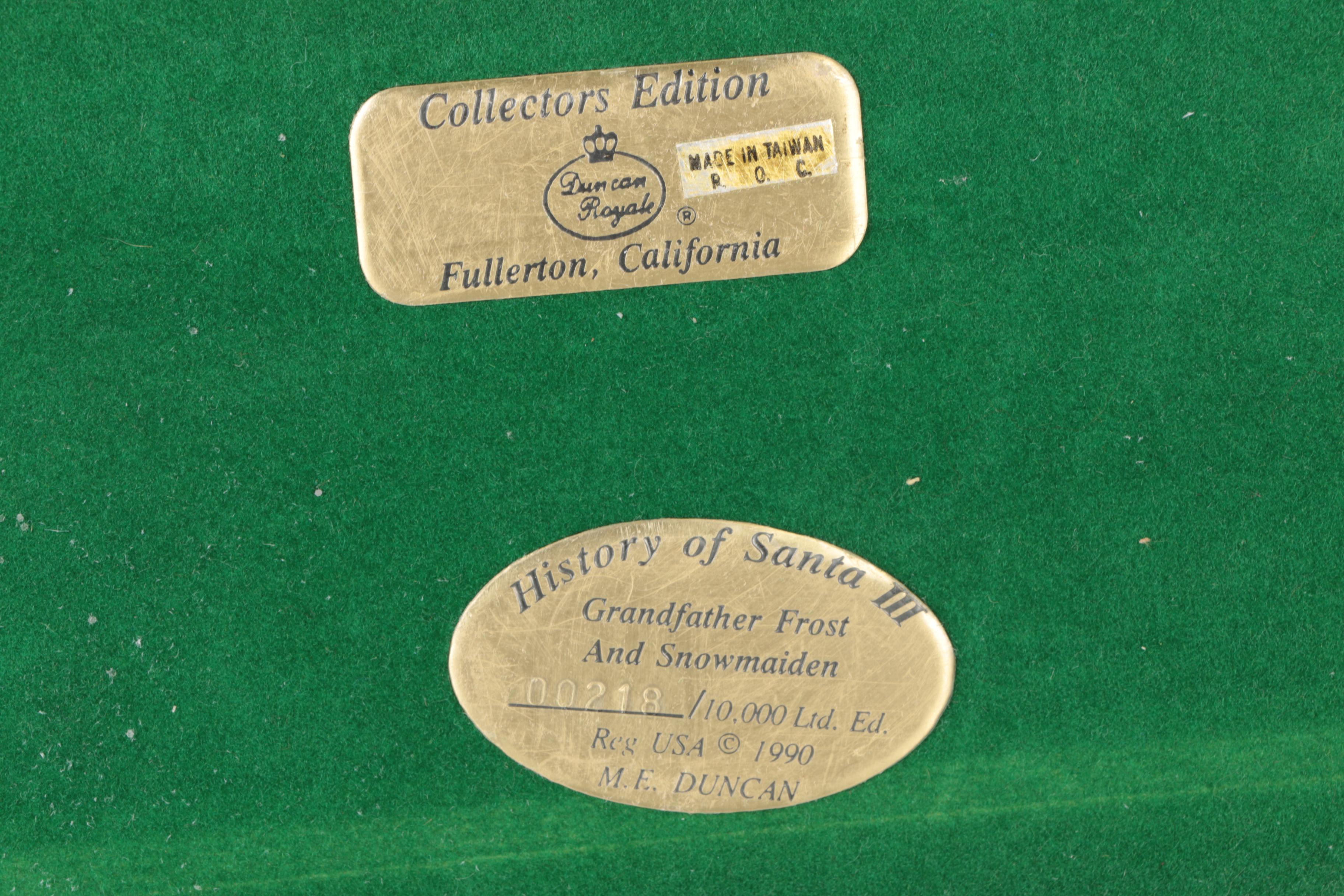 Duncan Royale Collectors Edition "History of Santa" Figurines