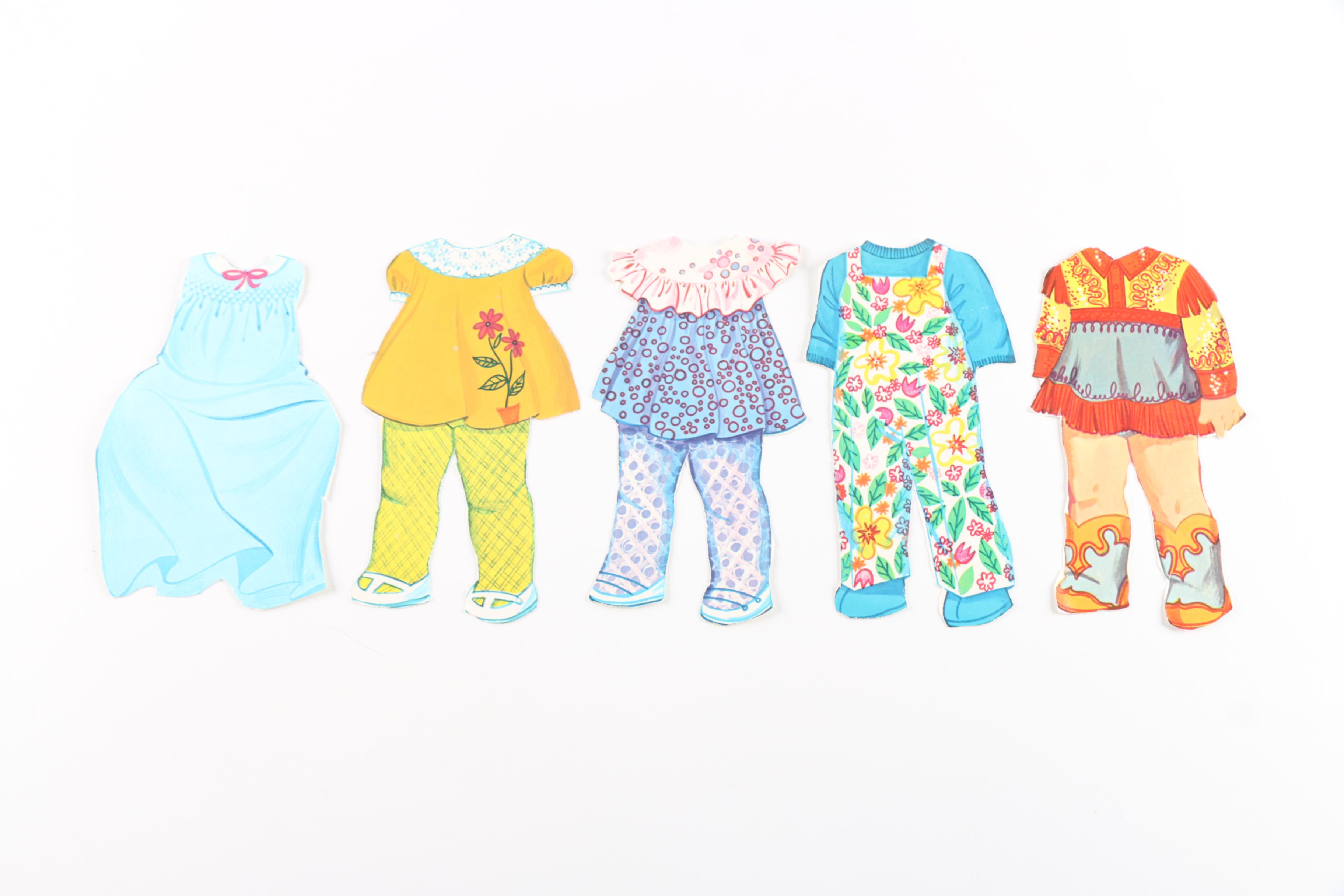 Circa 1970 Dawn Dolls and Mattel Paper Dolls