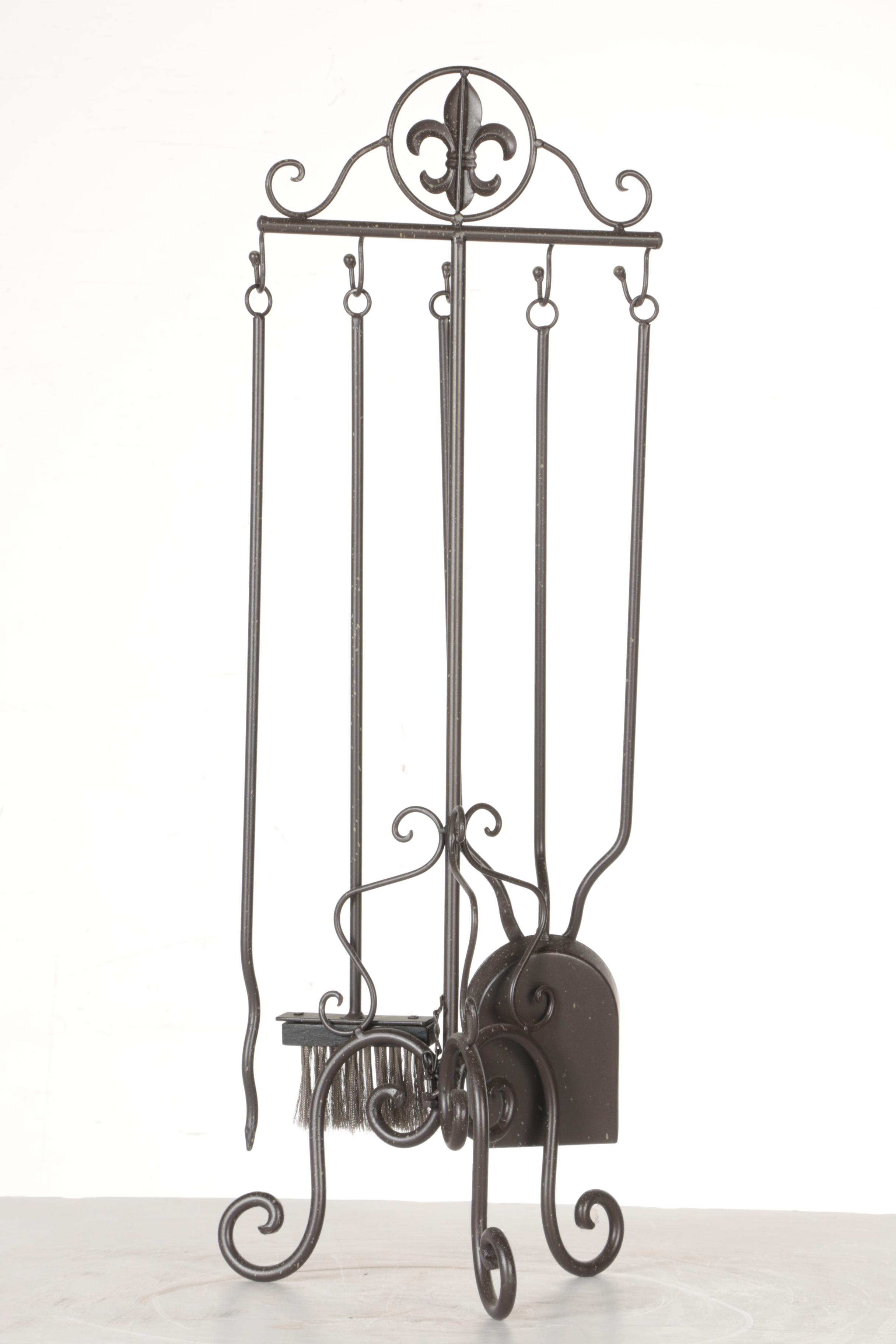 Fireplace Tool Stand With Tools