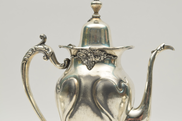 Antique Silver Plated Victor Silver Company Coffee Set