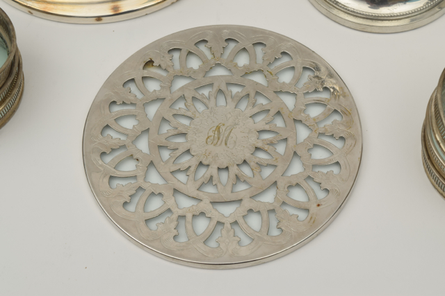 Plated Silver and Glass Tableware