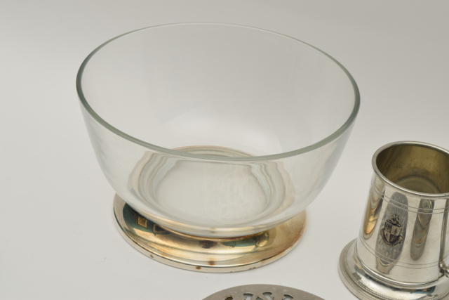 Plated Silver and Glass Tableware