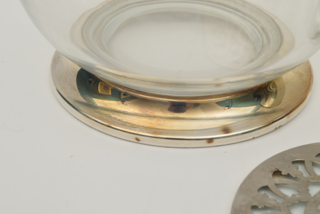 Plated Silver and Glass Tableware