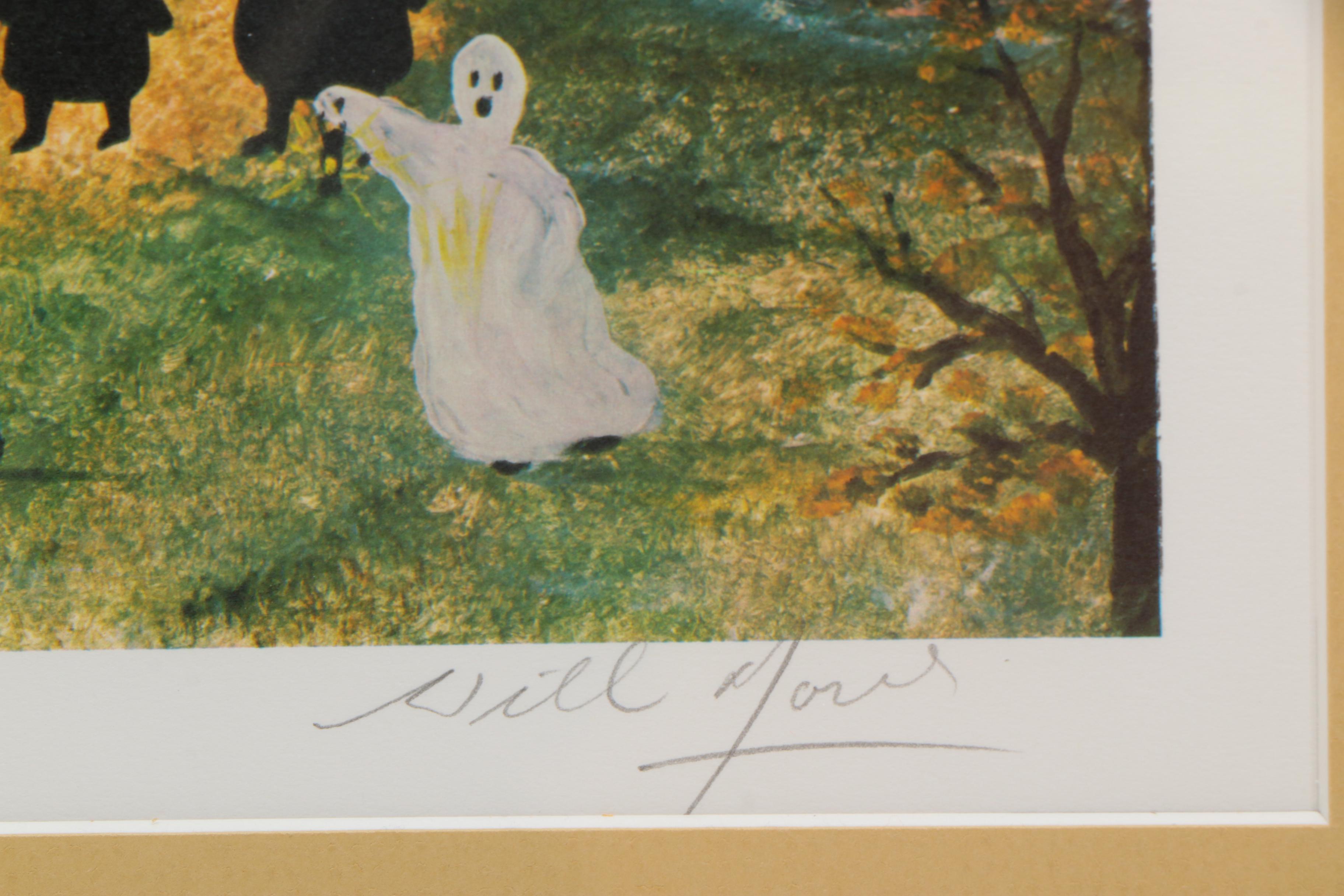 Will Moses Limited Edition Giclee "Halloween Party"