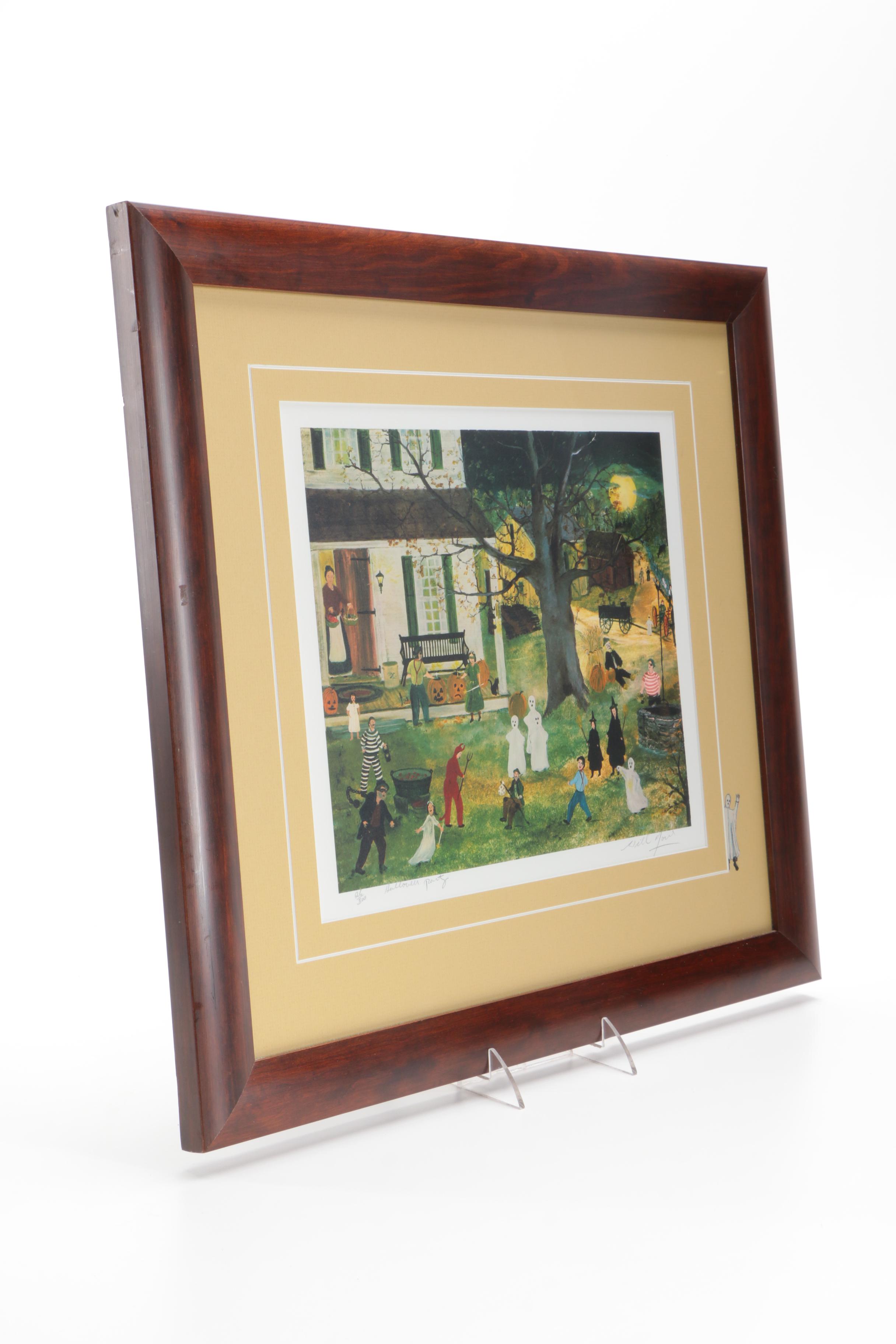 Will Moses Limited Edition Giclee "Halloween Party"