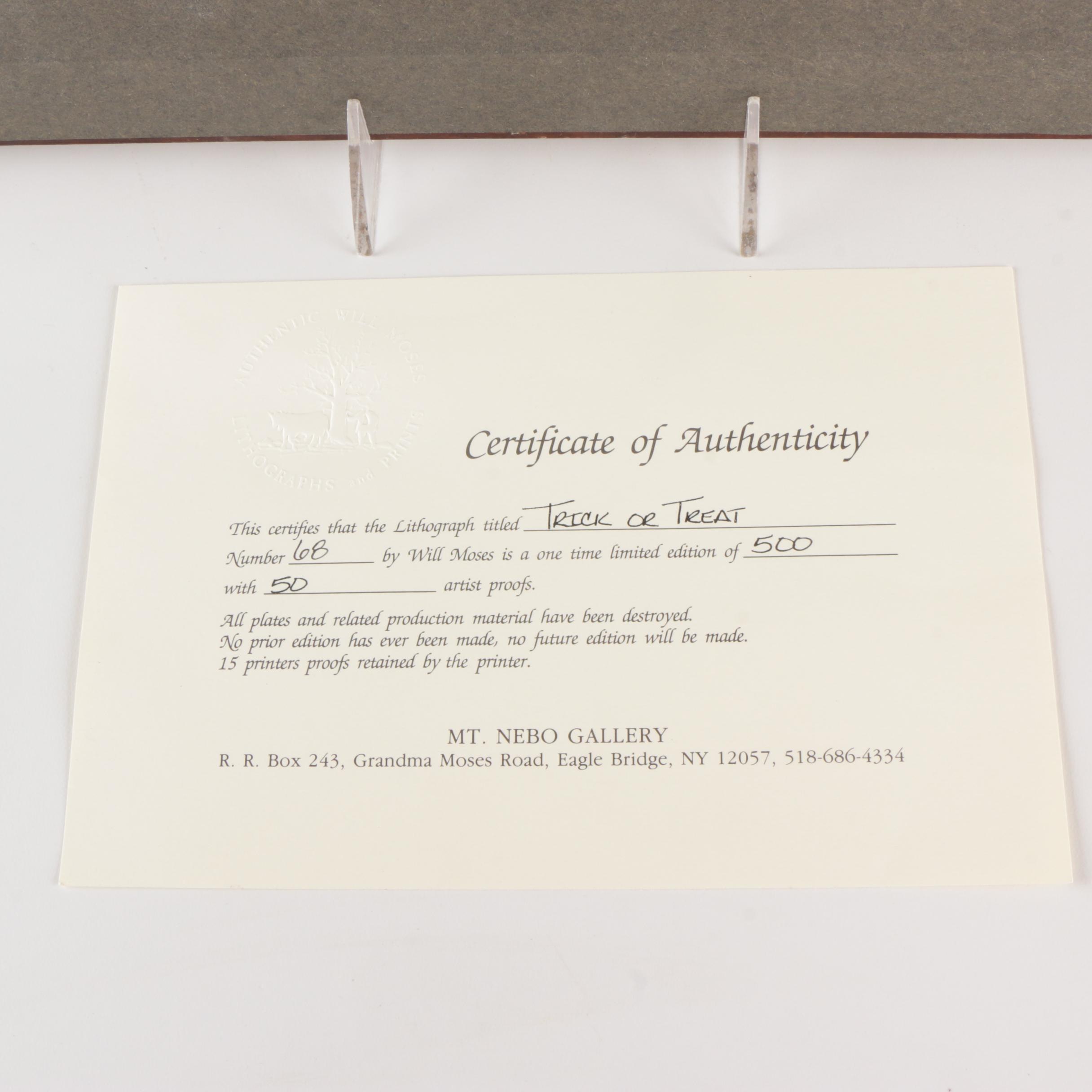 Will Moses Limited Edition Giclee "Halloween Party"