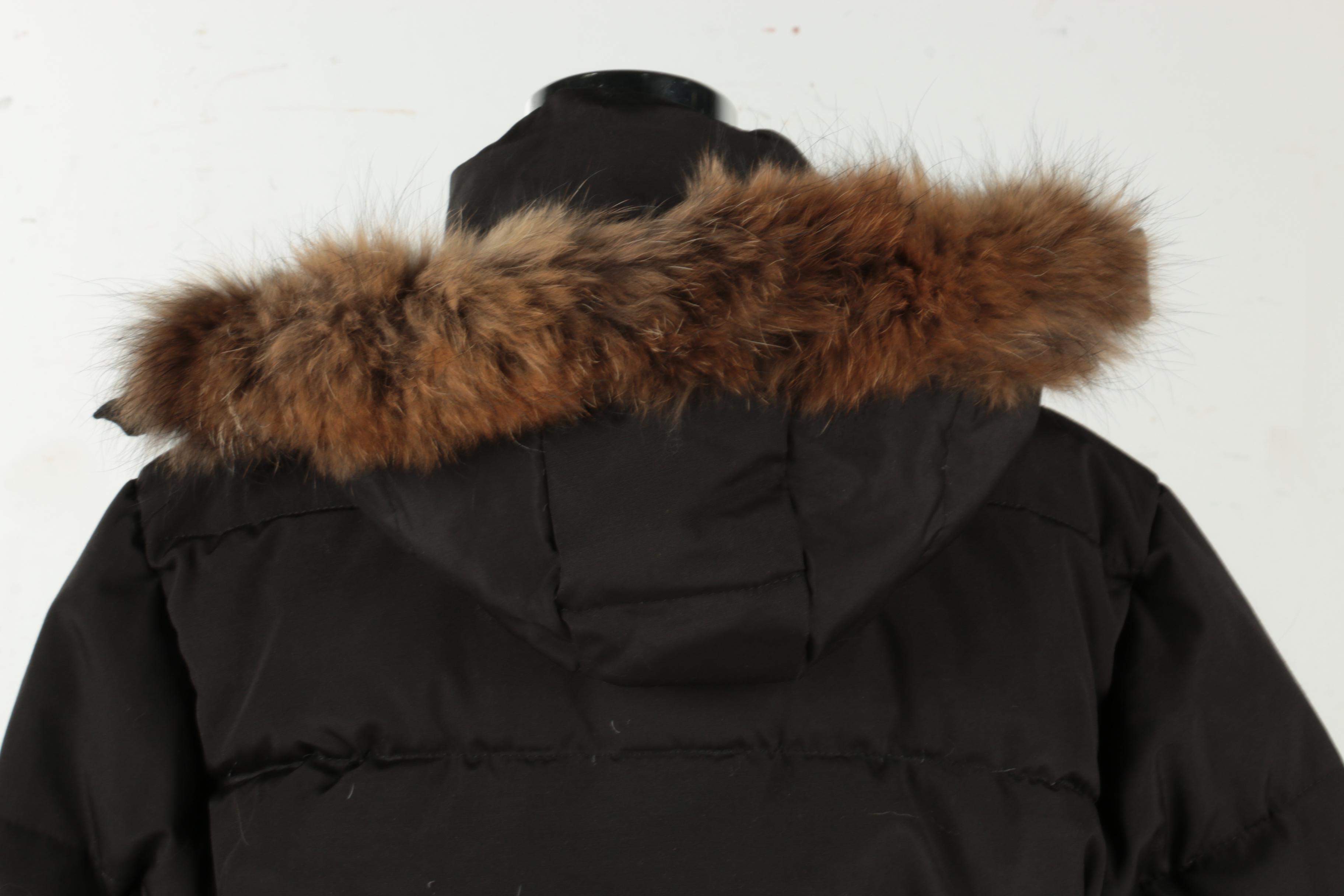 Canada Goose Down Winter Coat with Coyote Fur Trim