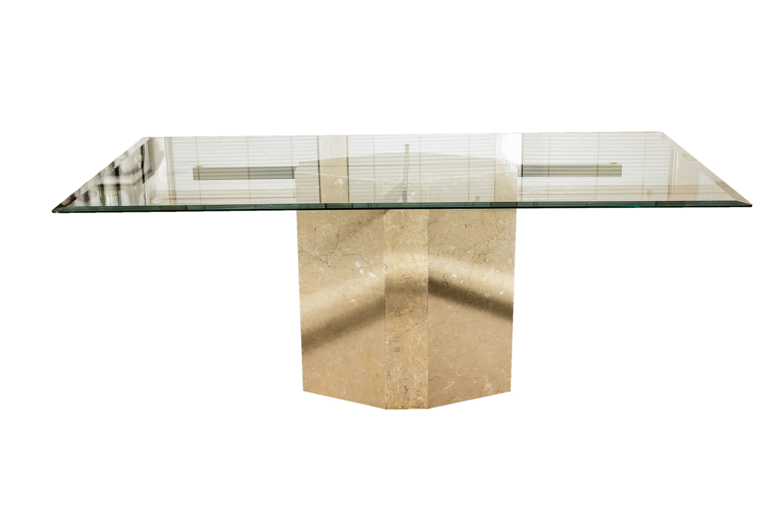 Modern Glass Top Table With Chairs