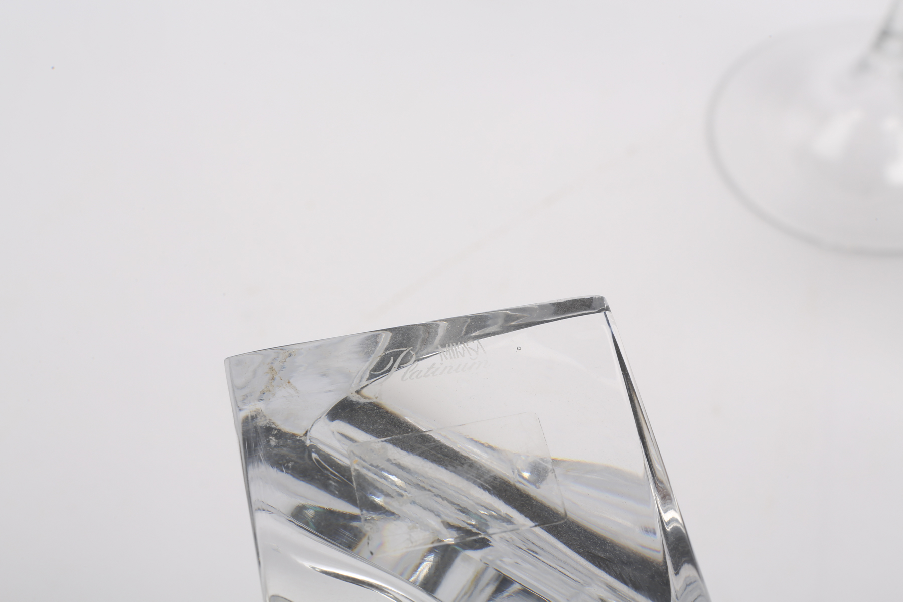 Modern Crystal Candle Holders Including Mikasa Platinum