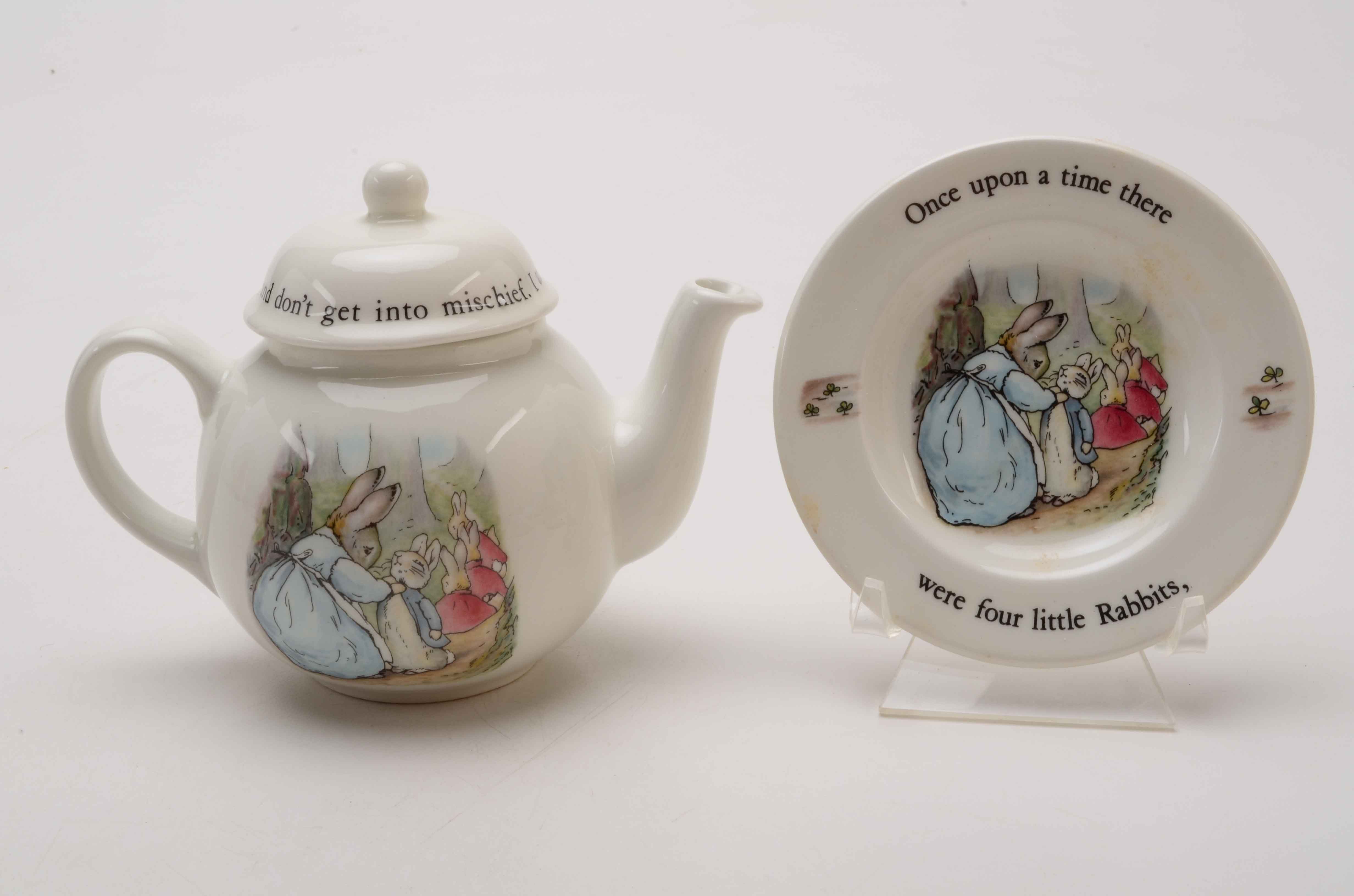 Collection of Beatrice Potter Wedgwood Tea Set and More.