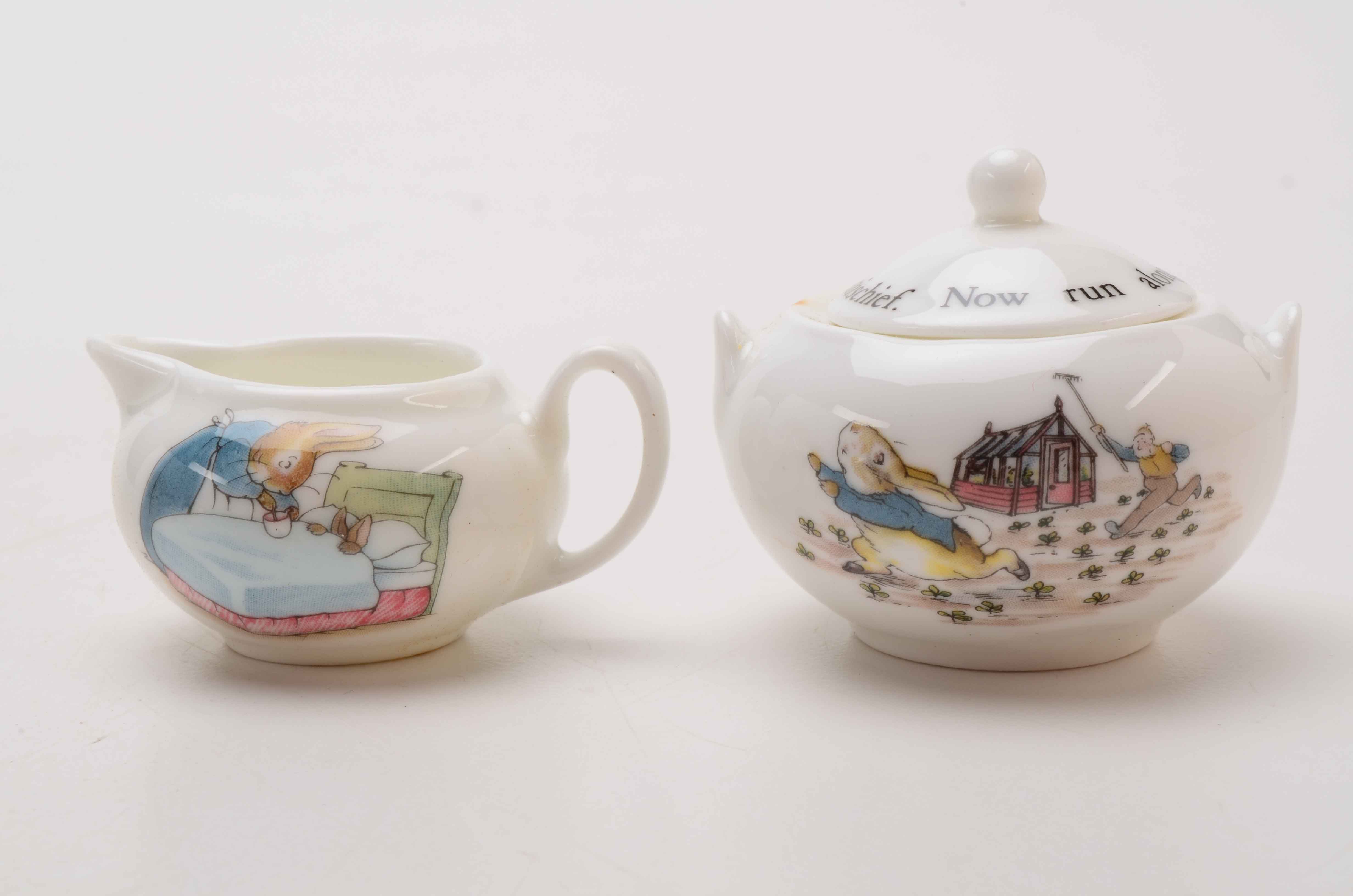 Collection of Beatrice Potter Wedgwood Tea Set and More.