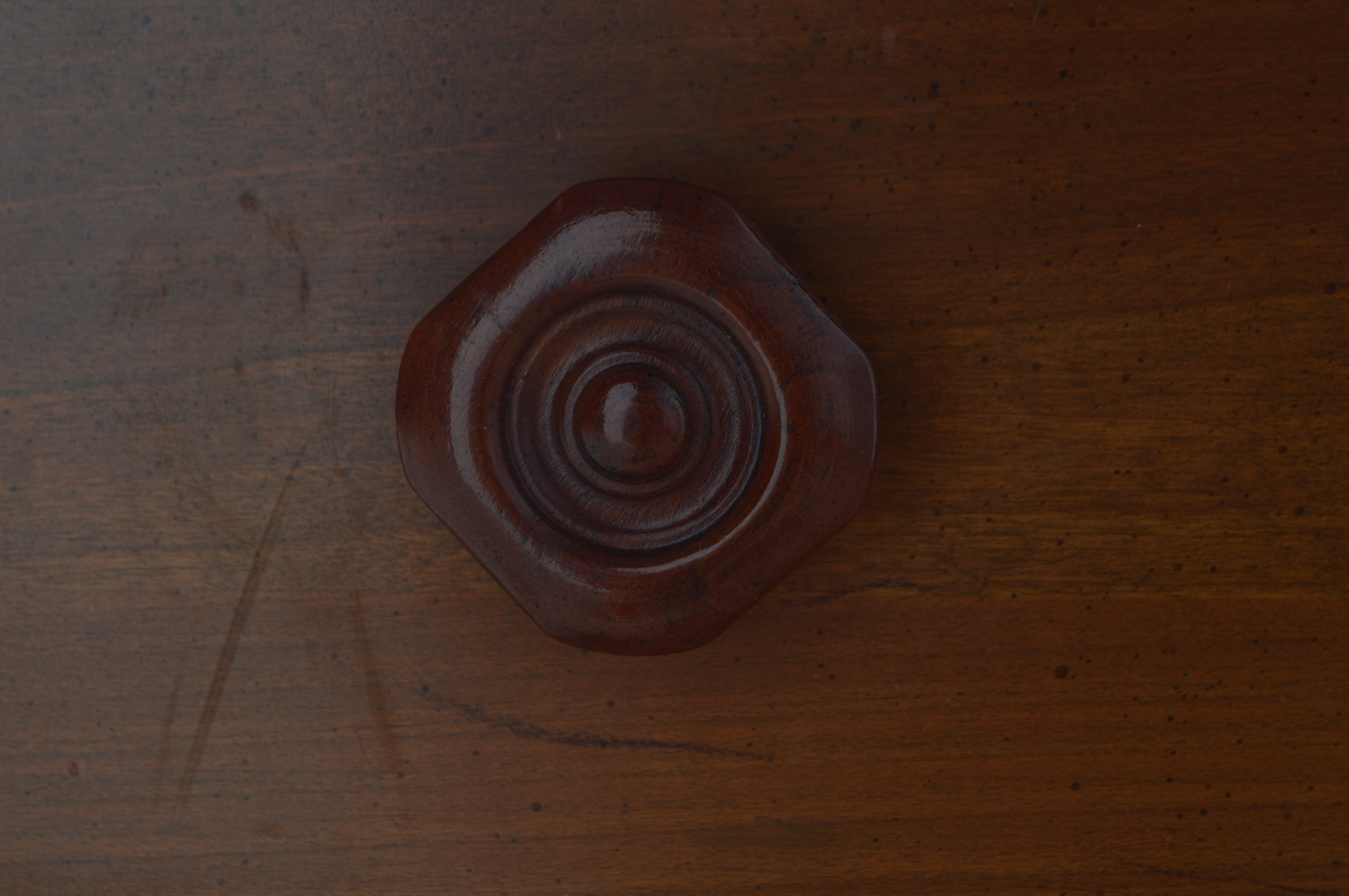 Solid Burnished Cherry Dresser and Mirror by Davis Cabinet Company of Tennessee Dated July, 1963