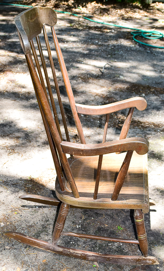Painted Vintage Rocking Chair