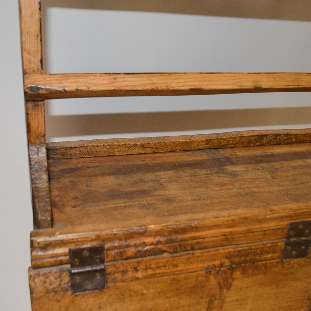 Rustic Country Pine Wall Hutch