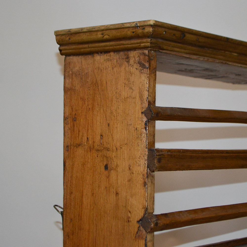 Rustic Country Pine Wall Hutch