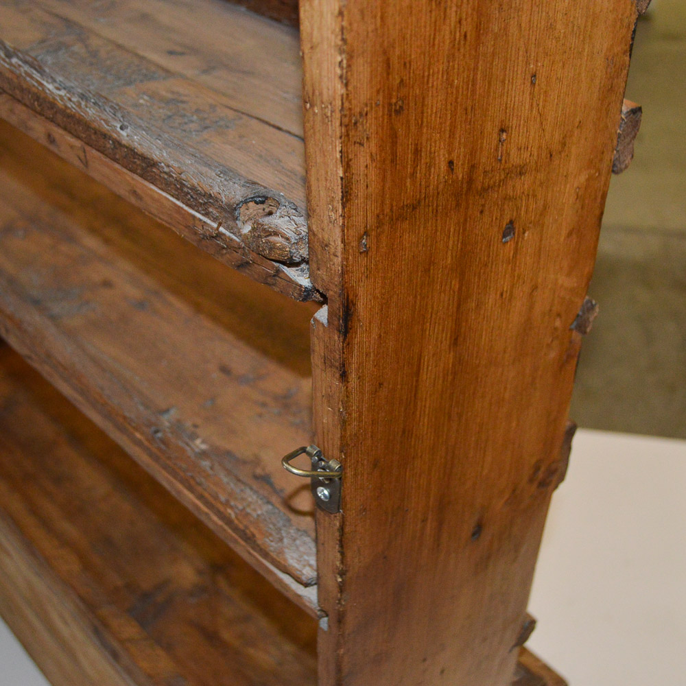 Rustic Country Pine Wall Hutch