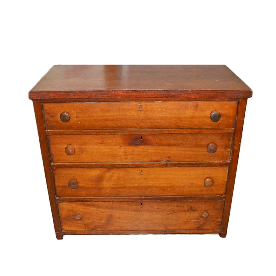 Antique Southern Cherry Chest of Drawers