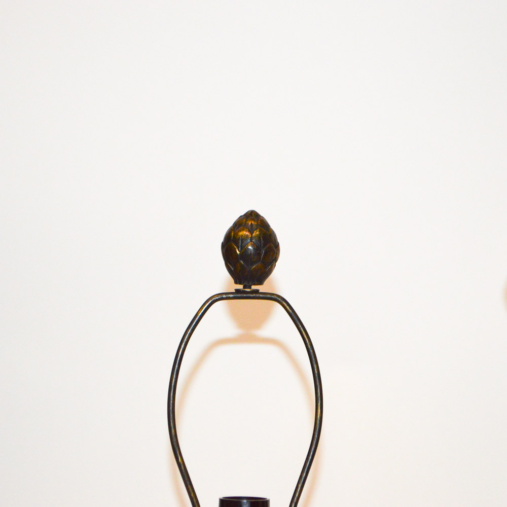 Art Deco Wood Elephant Lamps