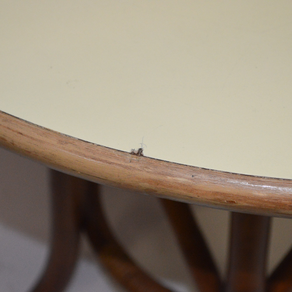 Mid Century Round Bentwood Side Table