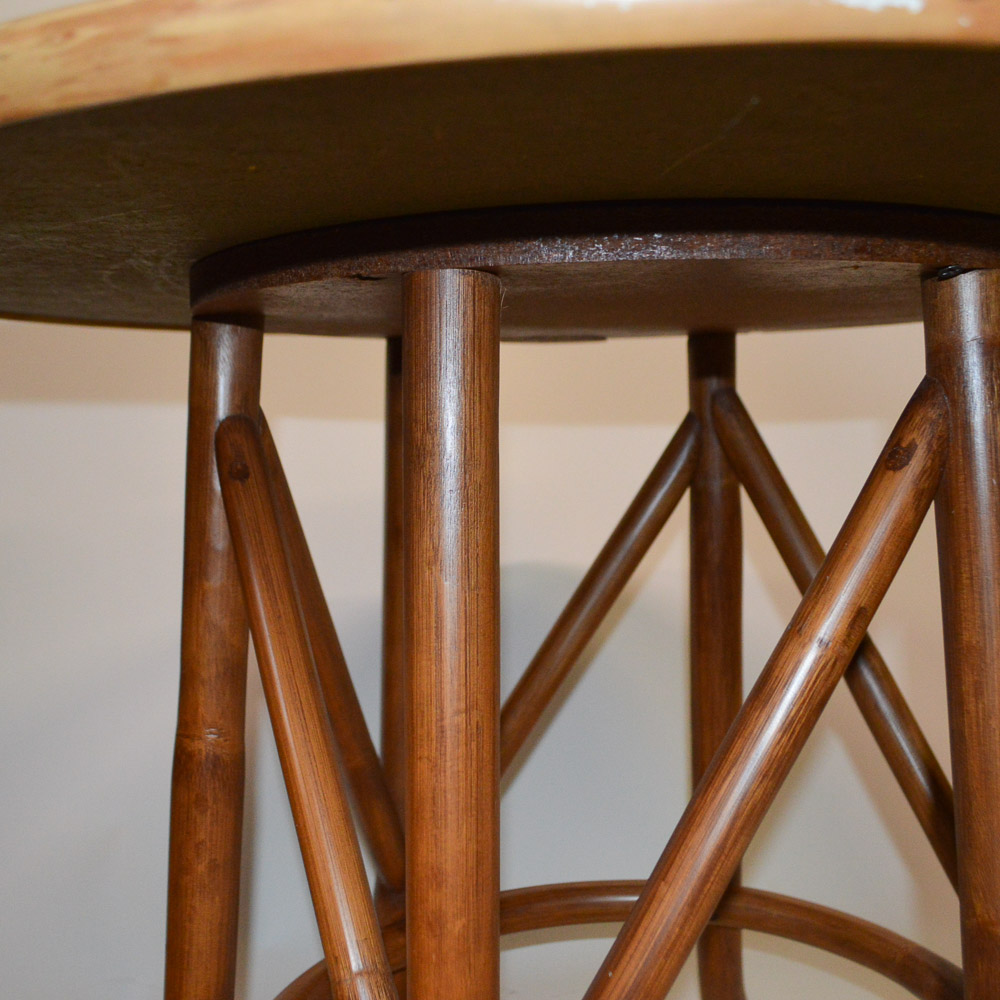 Mid Century Round Bentwood Side Table