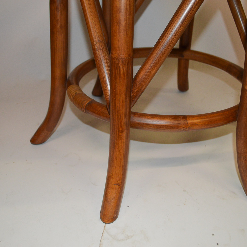 Mid Century Round Bentwood Side Table
