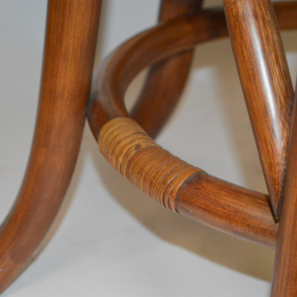 Mid Century Round Bentwood Side Table