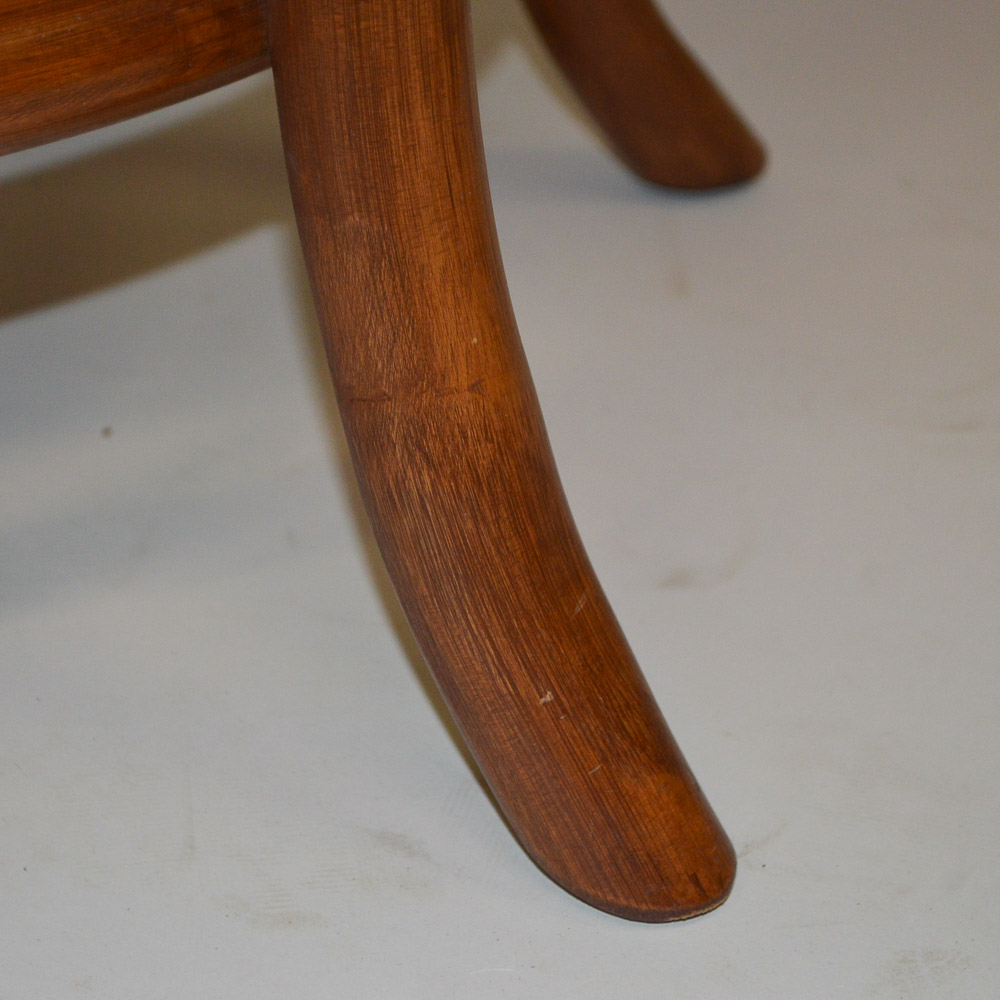 Mid Century Round Bentwood Side Table