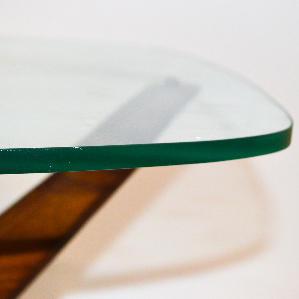 Pair of Adrian Pearsall Walnut "Jacks" Style End Tables