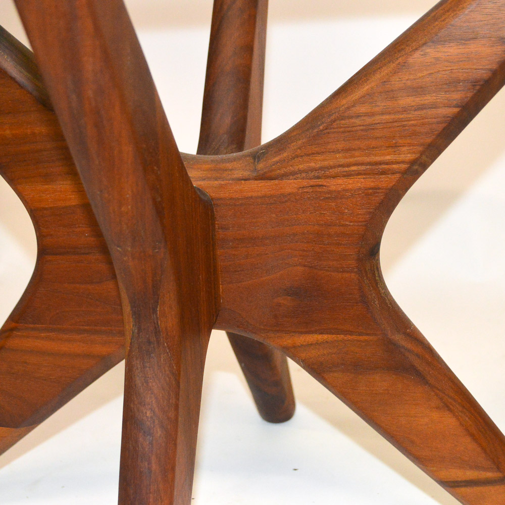 Pair of Adrian Pearsall Walnut "Jacks" Style End Tables
