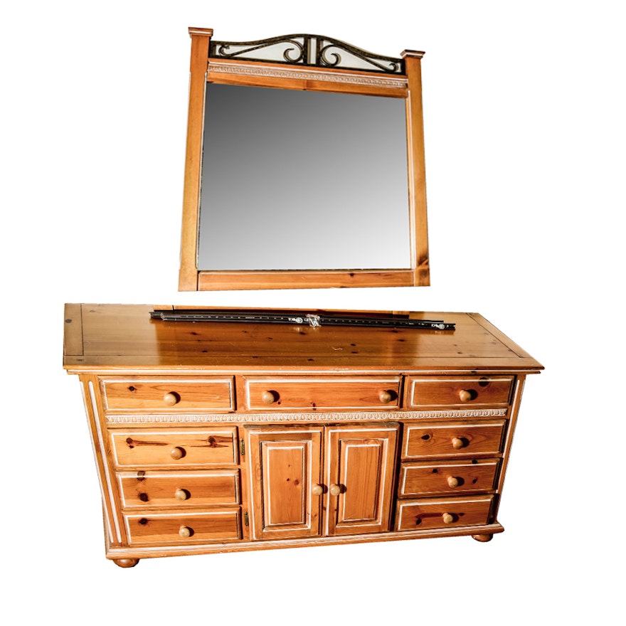 Chest of Drawers with Mirror and Matching Nightstand