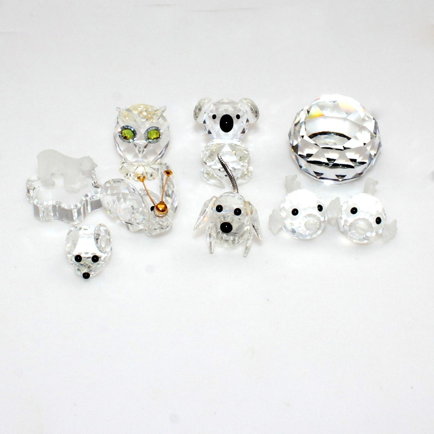 Petite Swarovski Crystal Animal Figurines