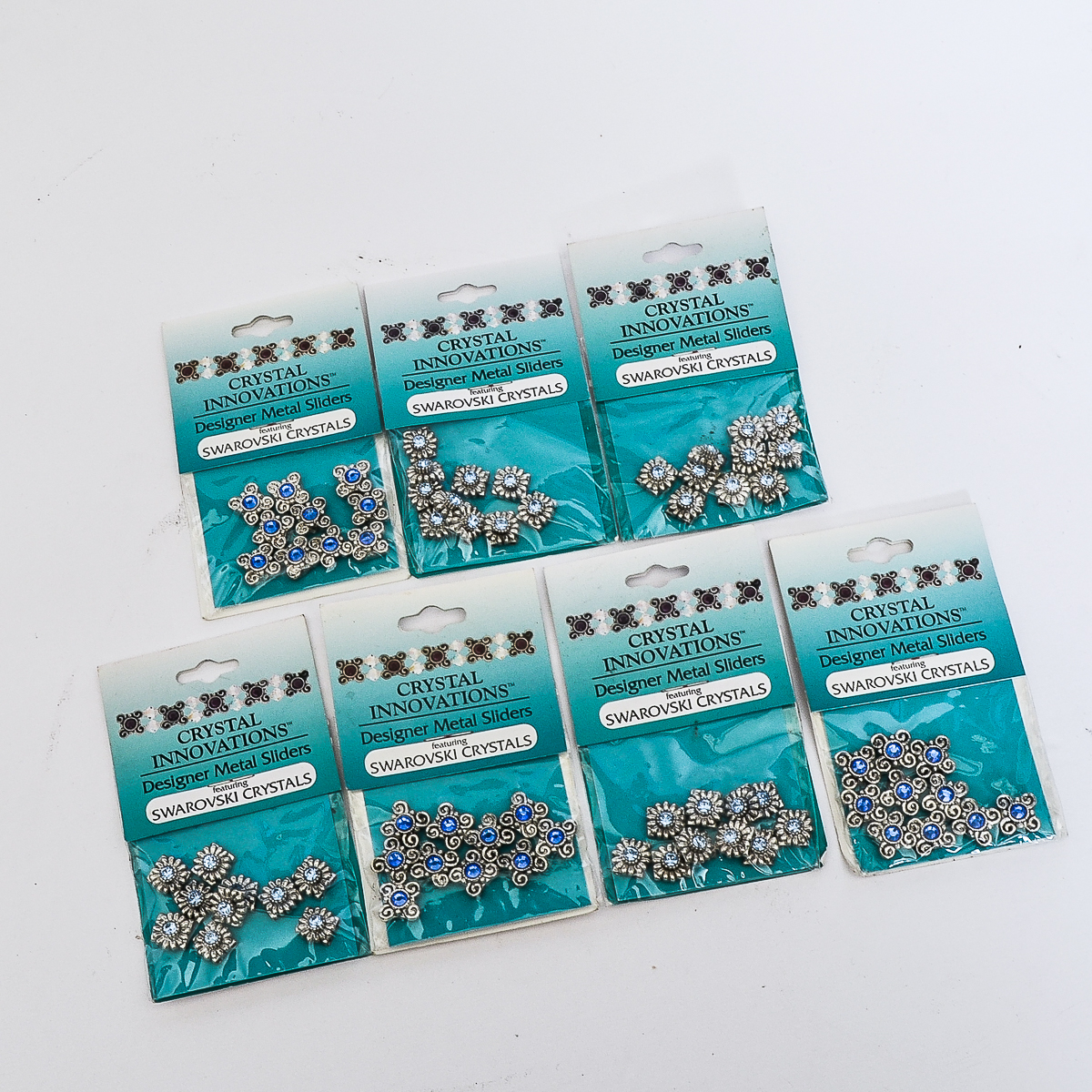 Swarovski Crystal Metal Slider Beads