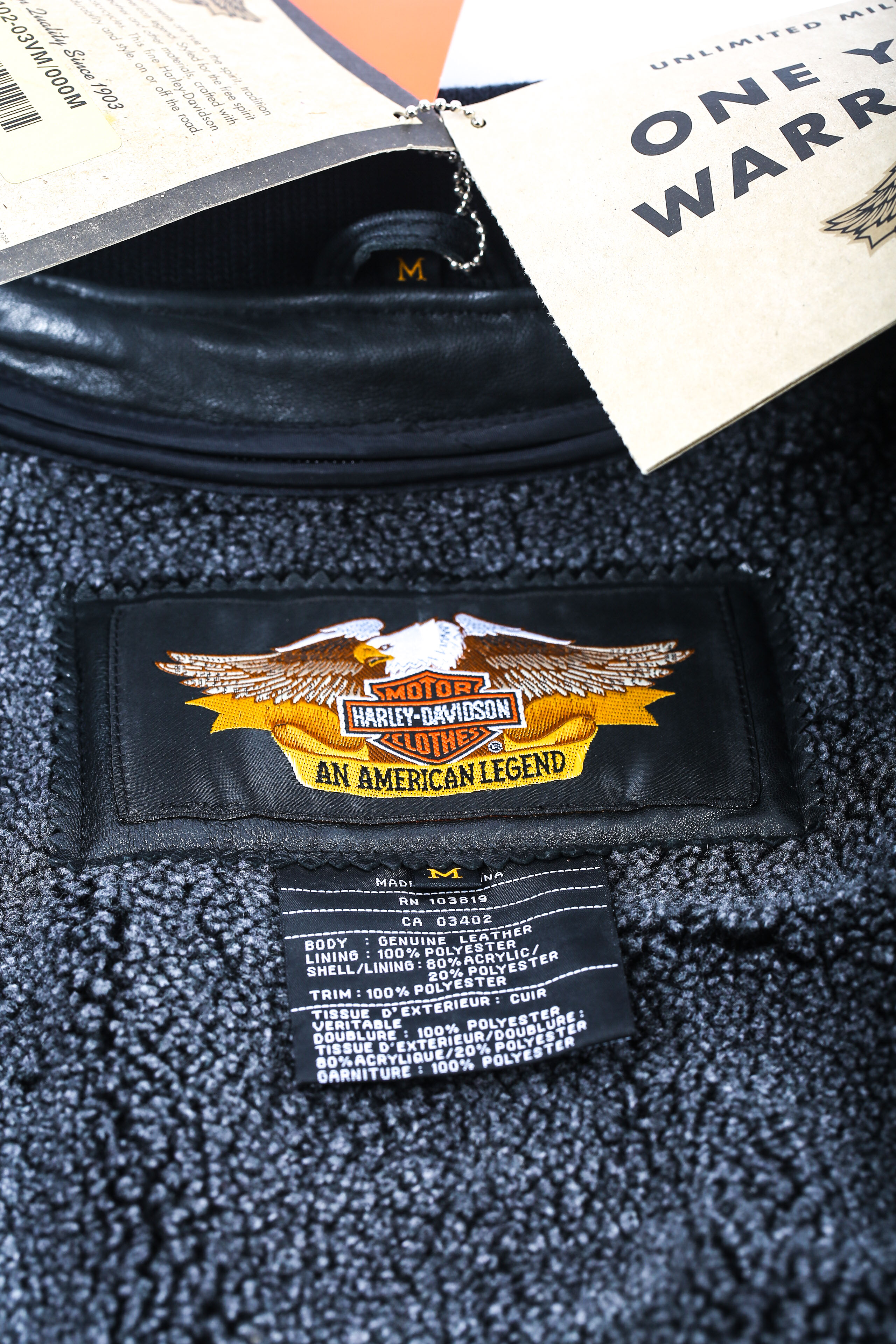 Harley-Davidson 100th Centennial Anniversary Leather Jacket