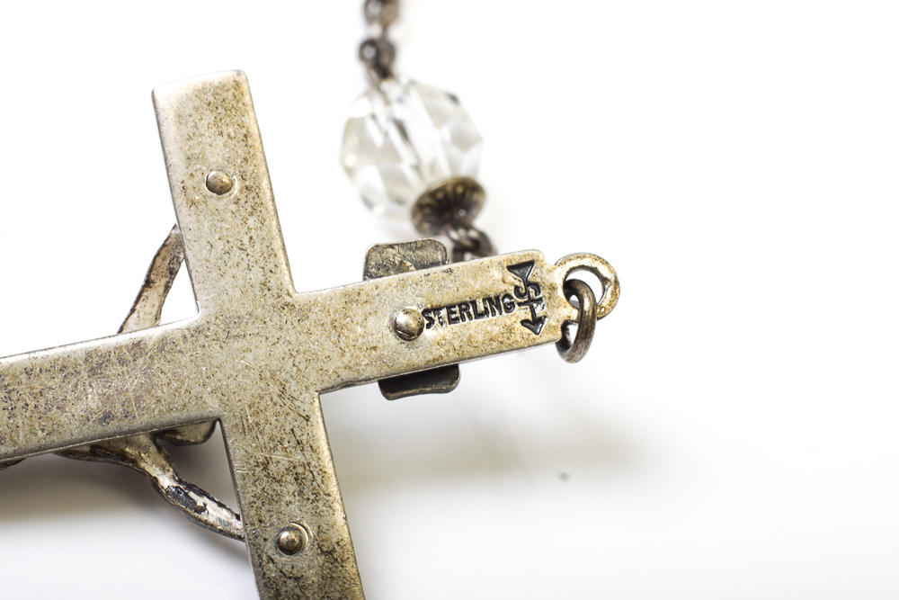 Collection of Sterling Silver Religious Jewelry