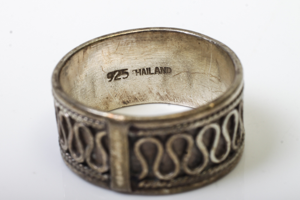 Variety of Sterling Silver and Stone Rings