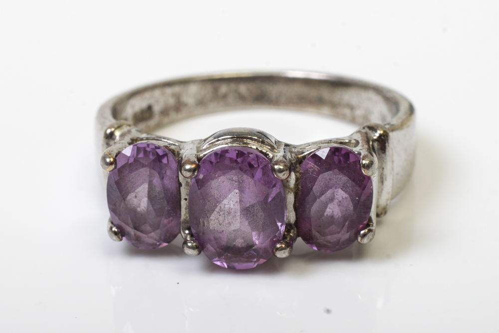 Variety of Sterling Silver and Stone Rings