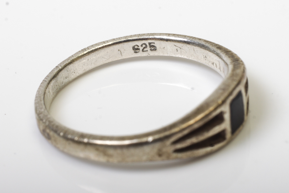 Variety of Sterling Silver and Stone Rings