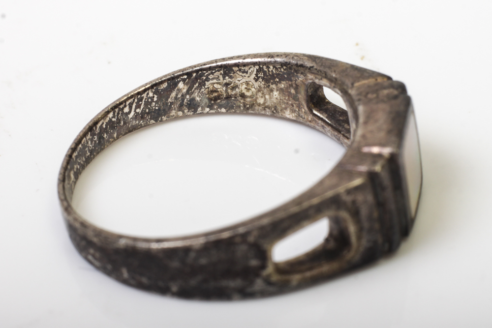 Variety of Sterling Silver and Stone Rings