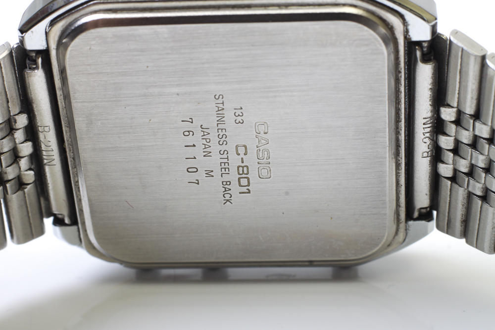 Vintage Casio C-801 Watch with Original Box and Paperwork