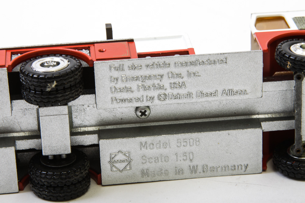 Collection of Vintage Die-Cast Model Firetrucks