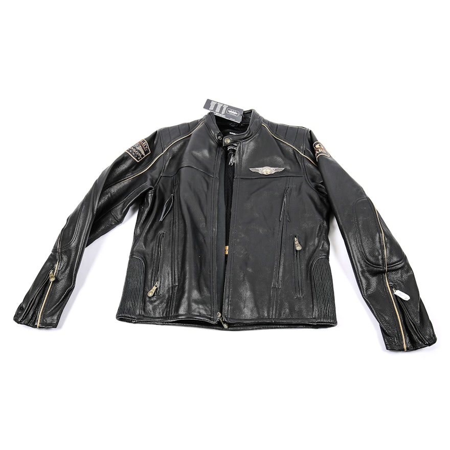 110th Anniversary Harley-Davidson Leather Motorcycle Jacket