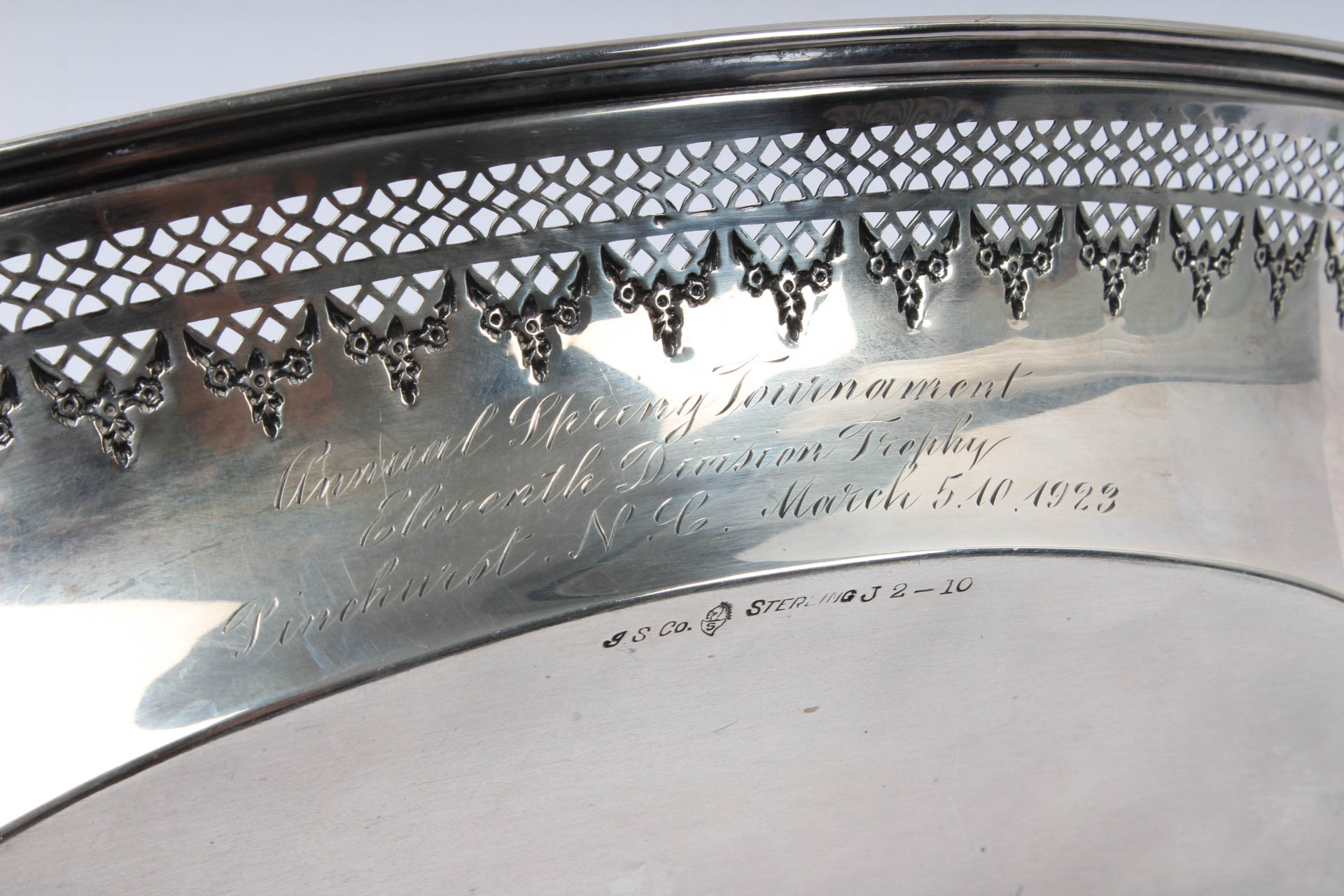Sterling Silver 1923 Pinehurst Golf Club Trophy Bowl