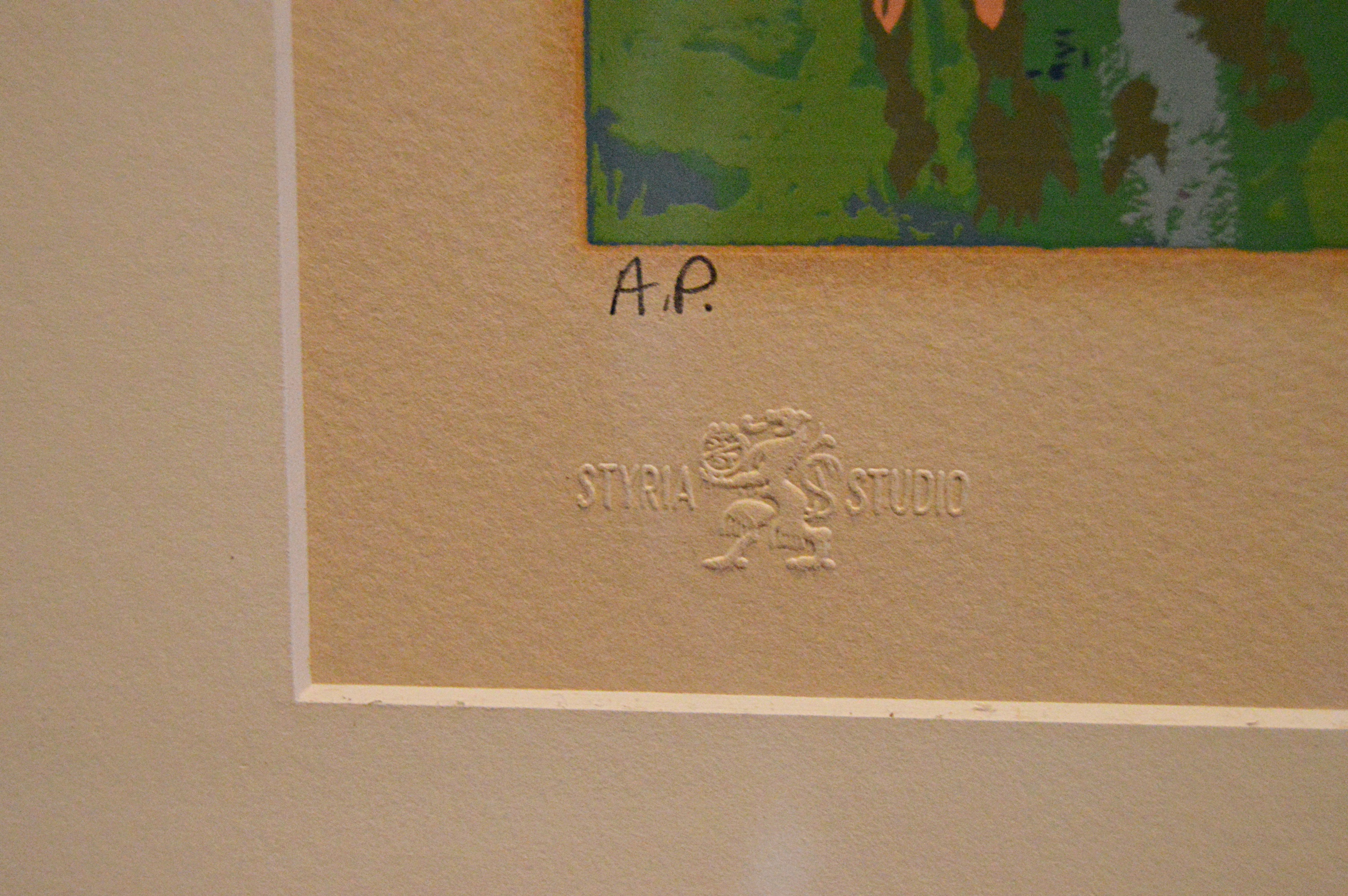 LeRoy Neiman Artist Proof Serigraph " Kentucky Wildcats" 1978